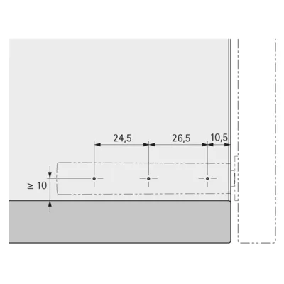 HETTICH MAGNEET P2O AANSCHROEF 37 WIT
