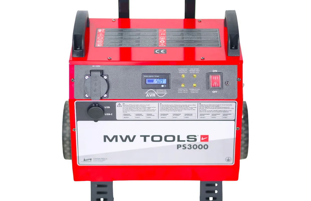 Power station 230 V 2405 Wh 3.5 kW industrieel met trolley MW Tools