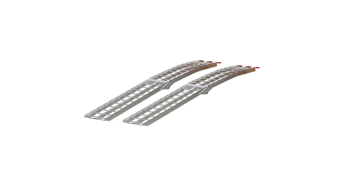 Set open oprijplaten aluminium 680kg 2230 x 280mm inklapbaar bruikbare breedte 275mm MW Tools