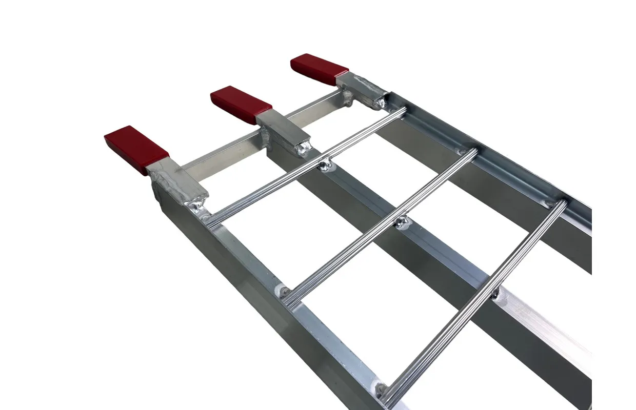 Set open oprijplaten aluminium 680kg 2230 x 280mm inklapbaar bruikbare breedte 275mm MW Tools